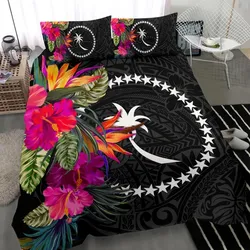 Chuuk Bedding Set - Polynesian Hibiscus Pattern