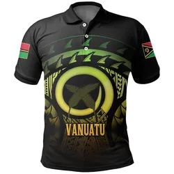 Vanuatu Turtle Hibiscus Polo Shirt (Reggae)