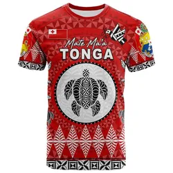 Custom Personalised Mate Maa Tonga Ngatu Fonu Rugby T Shirt LT6