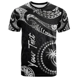 Chuuk Micronesia Custom Personalised T Shirt - Poly Tattoo White Version