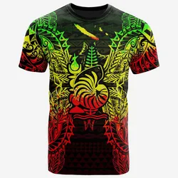 New Caledonia All New Caledonia Coat Of Arms Map Polynesian Tattoo Reggae Unisex 3D T-Shirt All Over Print ONCJC