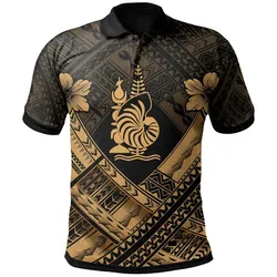 Alohawaii Shirt - Polo Shirt New Caledonia Polynesian New Caledonia Gold Seal Camisole Hibiscus Style - BN18
