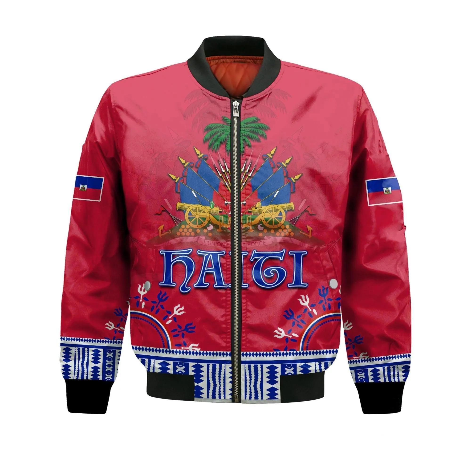 Haiti Bomber Jacket Dashiki Style Gorgeous LT13