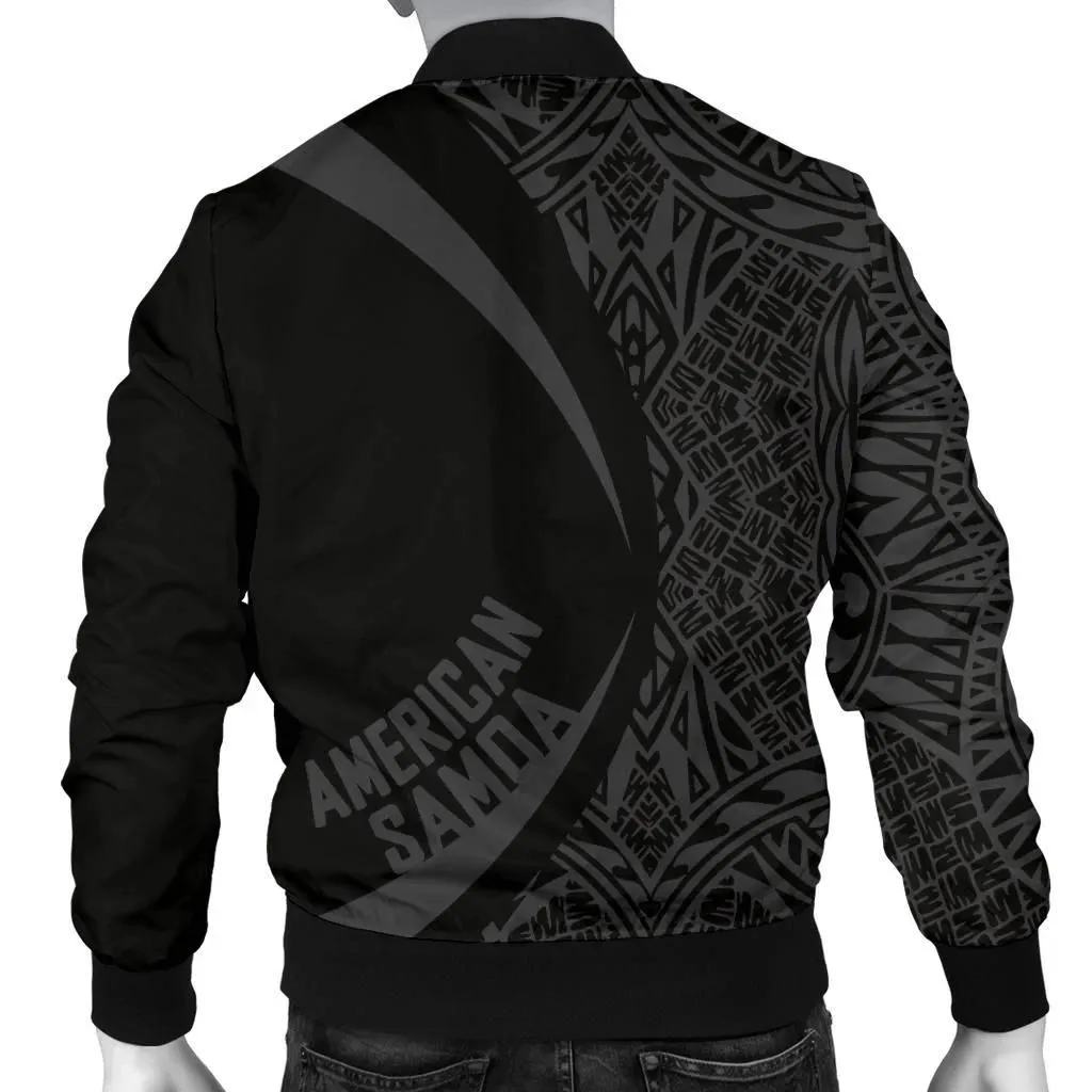 American Samoa Men's Bomber Jacket - Circle Style 02 J4