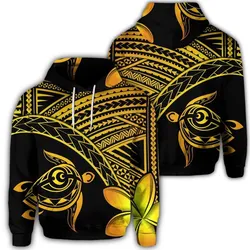 Hawaiian Turtle Plumeria Kakau Polynesian Quilt Hoodie Neo Yellow AH