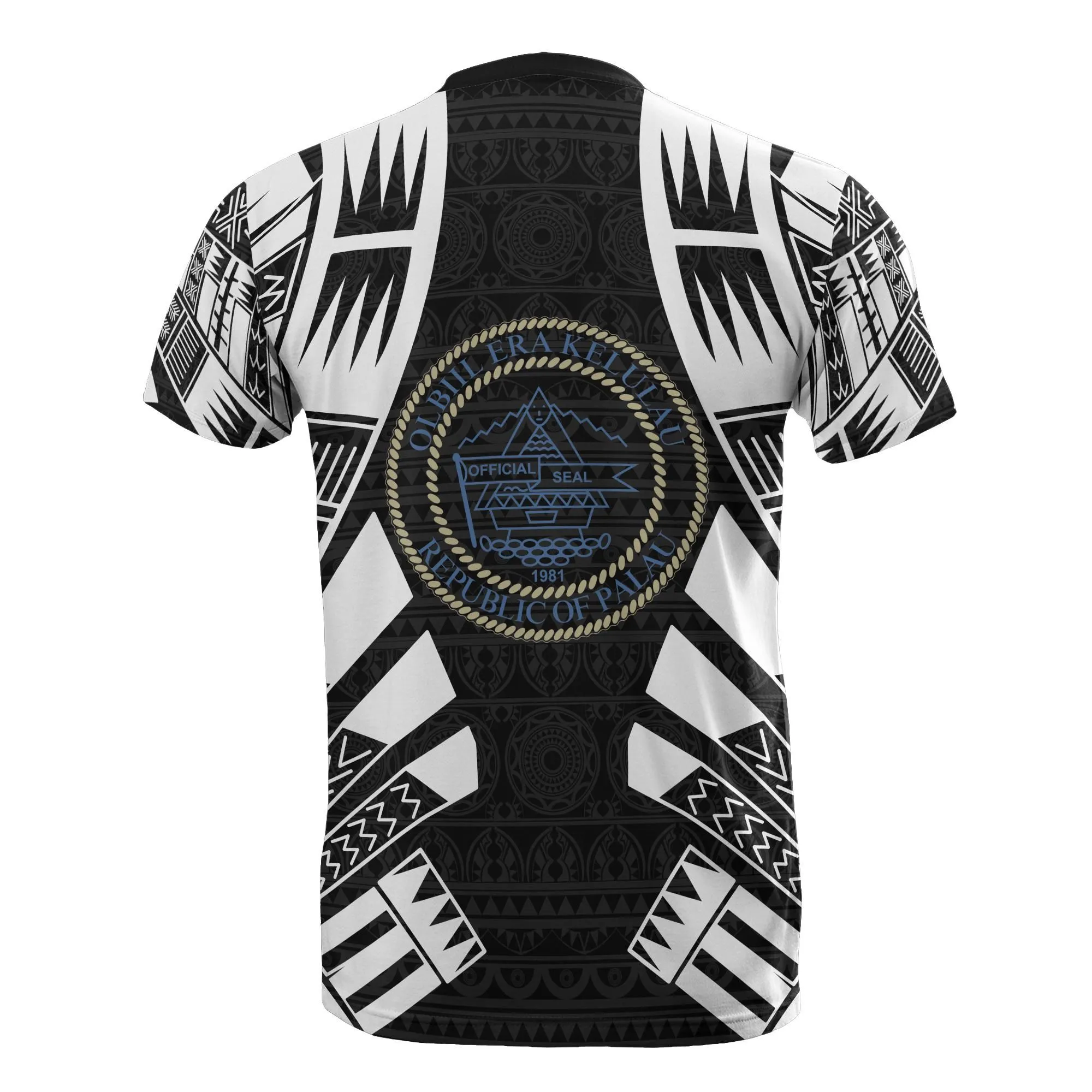 Palau T shirt - Palau Seeal Polynesian Tattoo Style