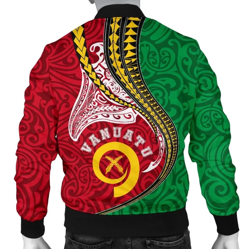 Alohawaii Jacket - Bomber Jacket Vanuatu Polynesian Vanuatu Manta Polynesian TH65