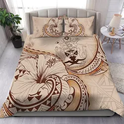 Solomon Islands Bedding Set - Hibiscus Flower Vintage Style