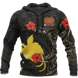 Alohawaii Clothing - Hoodie Papua New Guinea Hibiscus Tattoo Style A7