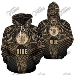 Niue Hoodie Polynesian Tattoo Pullover Hoodie