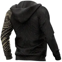 Polynesian Tiki Face™ Tattoo Style Hoodie NVD1339
