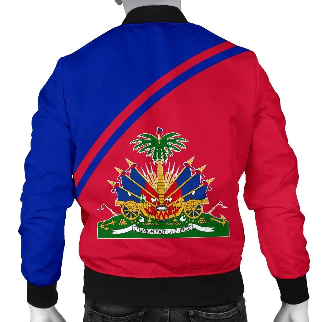 Haiti Mens Bomber Jacket - Curve Version