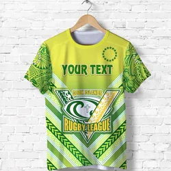 (Custom Personalised) Cook Islands Rugby T shirt Creative Style