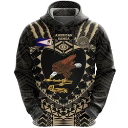 American Samoa Tattoo Rugby Hoodie - Tan K5