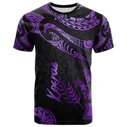 Kosrae Micronesia T Shirt - Poly Tattoo Purple Version