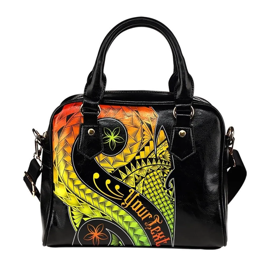 Hawaii Personalised Shoulder Handbag - Hawaii Polynesian Decorative Patterns