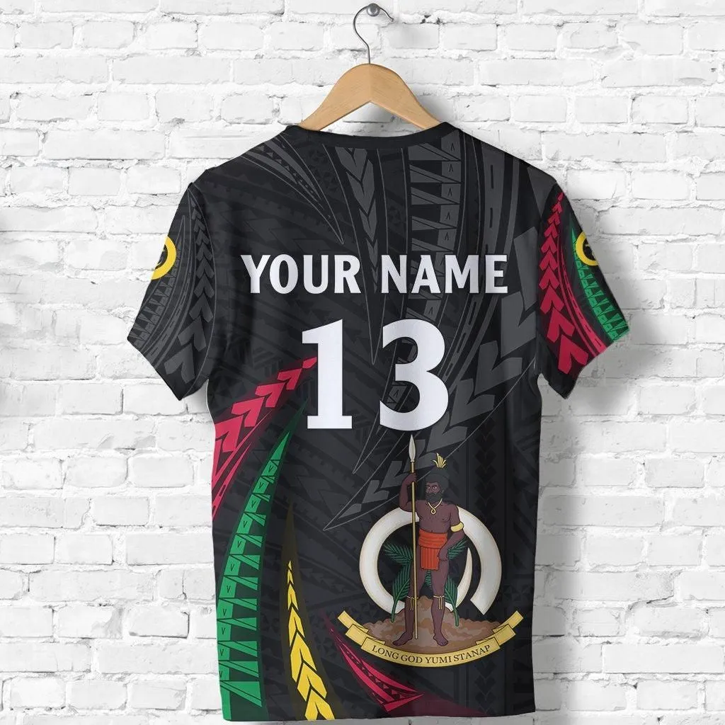(Custom Personalised) Vanuatu Rugby T shirt Tuskers Tornado Style