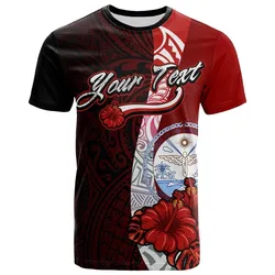 Marshall Islands Polynesian Custom Personalised T Shirt - Coat Of Arm With Hibiscus