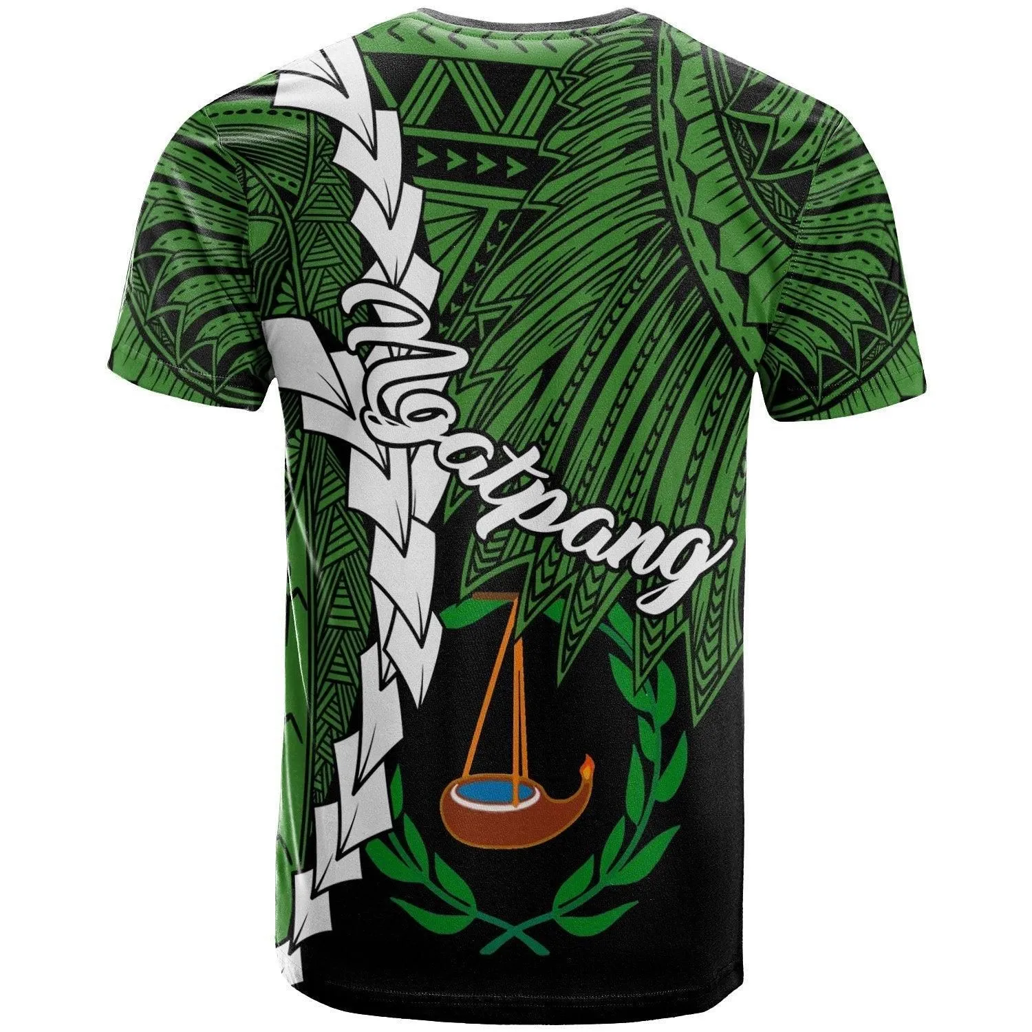 Palau Ngatpang Polynesian Custom Personalised T shirt - Tribal Wave Tattoo