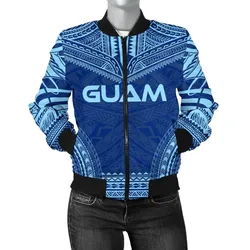 FamilyGaterJacket - Bomber Jacket Guam Flag Polynesian Chief - Bn10
