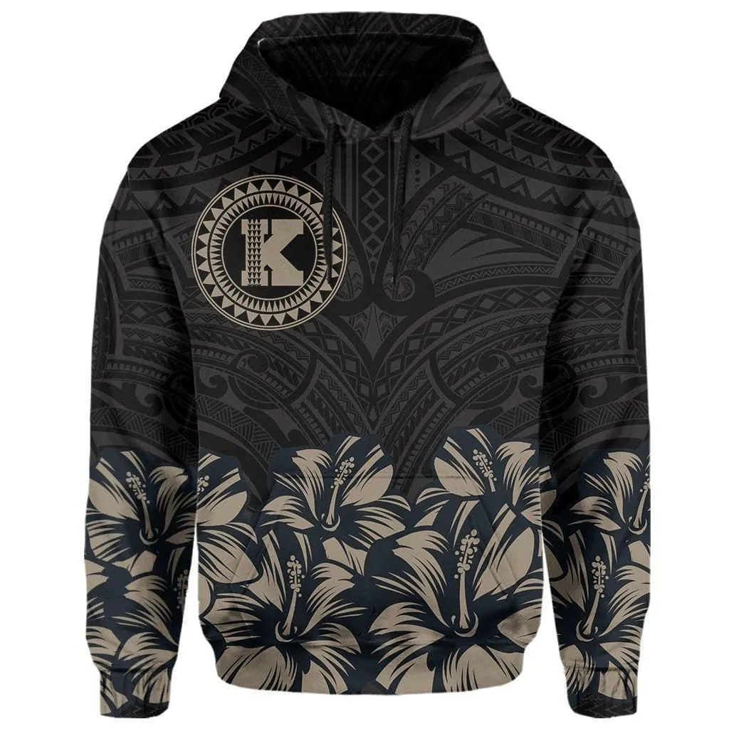 Kahoolawe Map Hibiscus Polynesian Hoodie - Lithe Style - AH