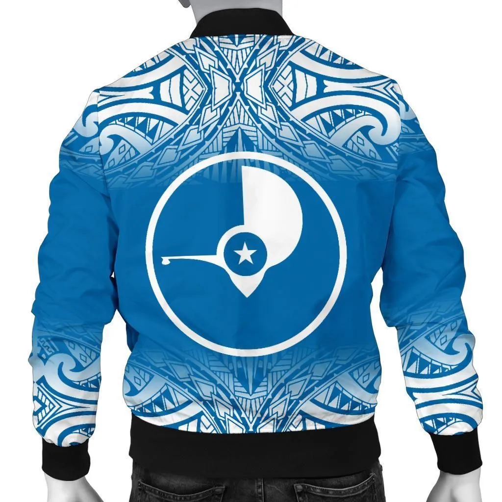 Yap Mens Bomber Jacket - Fog Blue Style