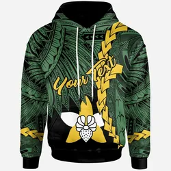 Papua New Guinea Enga Province Polynesian Custom Personalised Hoodie - Tribal Wave Tattoo