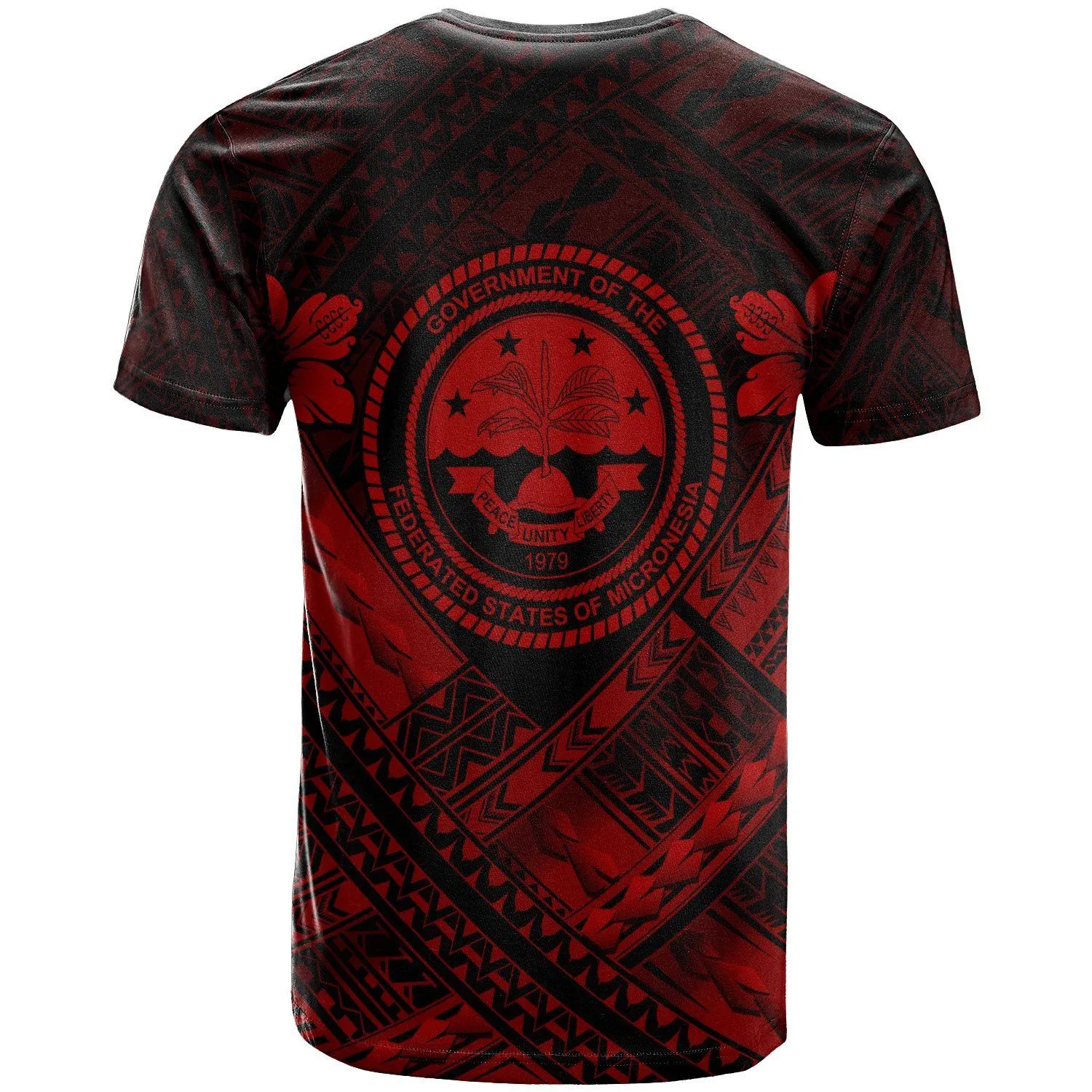 Federated States of Micronesia Polynesian Custom Personalised T-Shirts - Federated States of Micronesia Red Seal Camisole Hibiscus Style - BN18