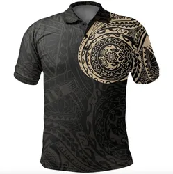 Polynesian Tattoo Style Polo Shirt