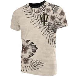 Barbados T Shirt The Beige Hibiscus No