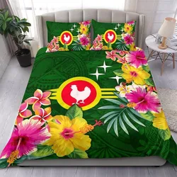American Samoa Bedding Set - Manuatele Hibiscus Flag