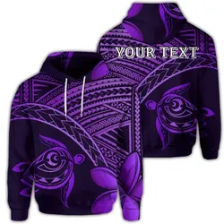 Alohawaii Hoodie - (Personalised) Hawaiian Turtle Plumeria Kakau Polynesian Quilt Hoodie Neo Purple AH - J0R