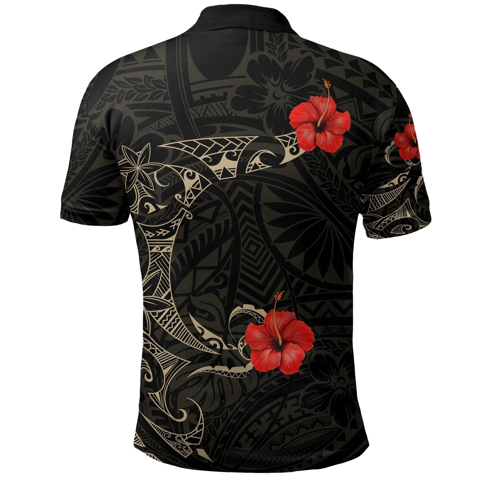 Alohawaii Shirt - Polo Shirt Polynesian Hibiscus Tattoo Style A7