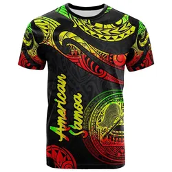 American Samoa Polynesian T Shirt - Poly Tattoo Reggae Version
