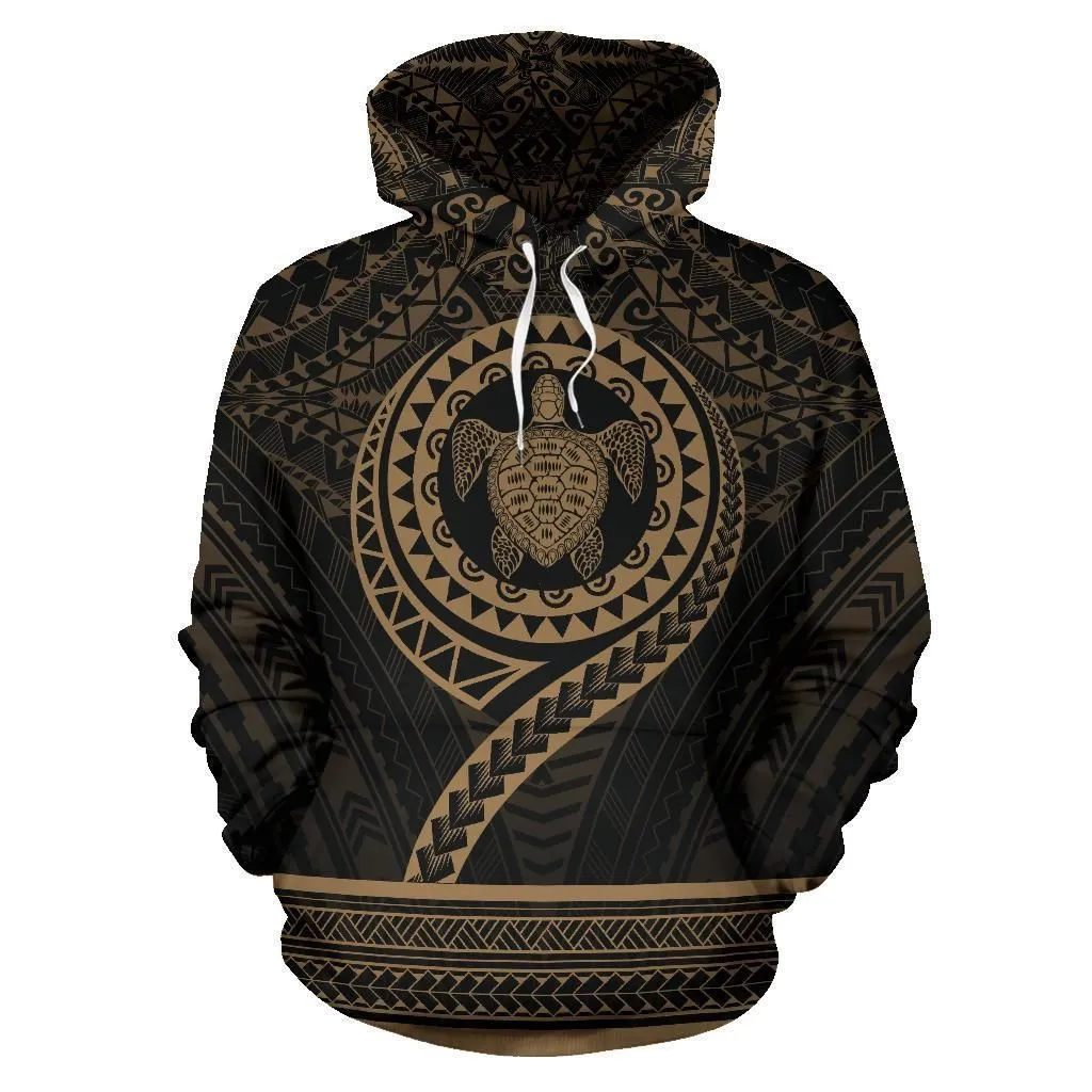 Polynesian Hoodie - Polynesian Turtle Tattoo
