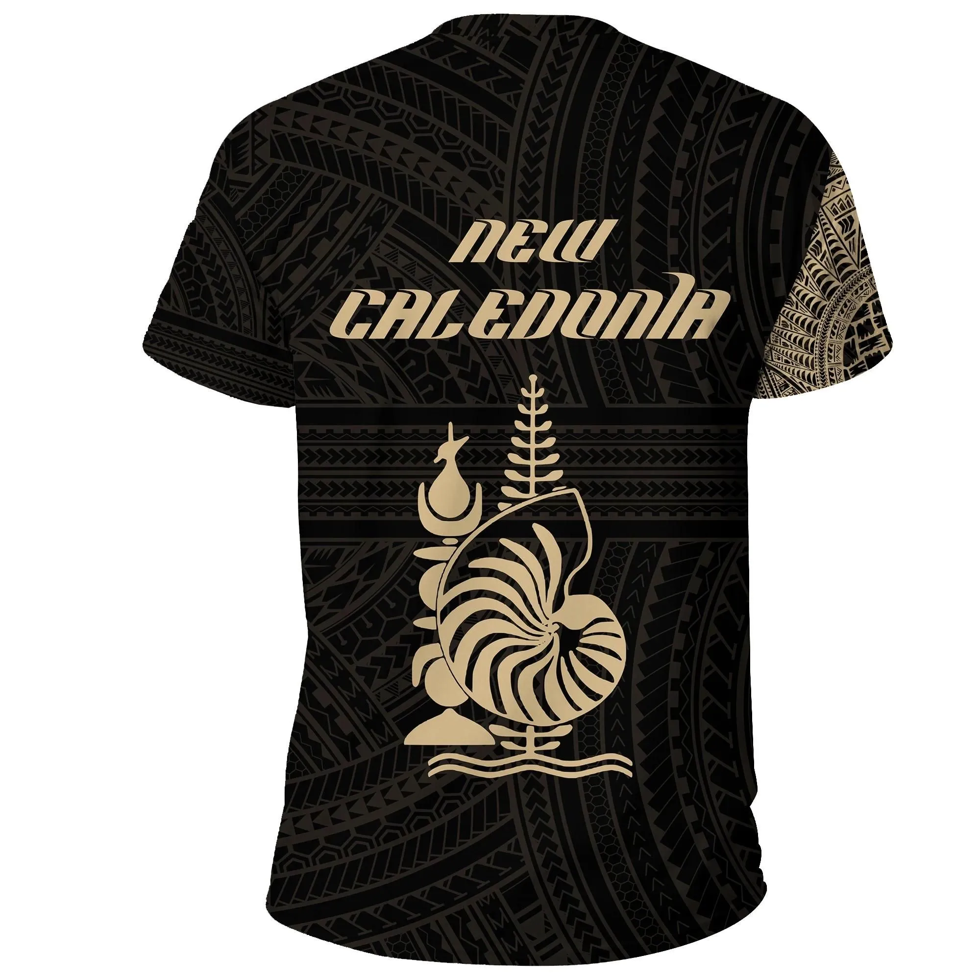 New Caledonia T-Shirt Polynesian Tattoo Style A31