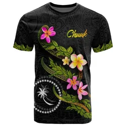 Chuuk Polynesian T Shirt - Plumeria Tribal