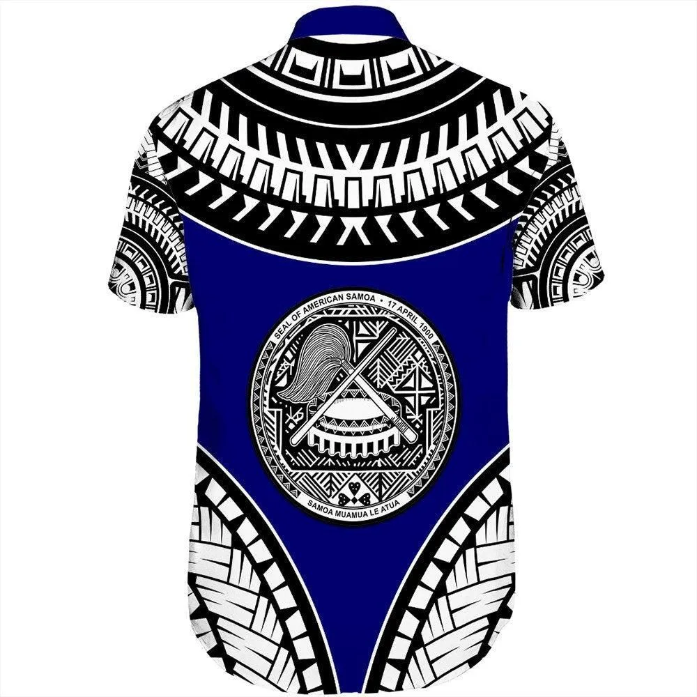 Polynesian Pride Short Sleeve Shirt - American Samoa Tattoo Chief Short Sleeve Shirt LT10