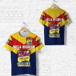Papua New Guinea Hela Wigmen T shirt Rugby Simple Style LT8