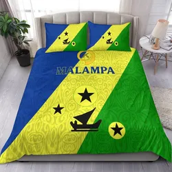Vanuatu Malampa Province Bedding Set Flag Style LT12