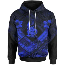 Alohawaii Clothing - Hoodie New Caledonia Polynesian New Caledonia Blue Seal Camisole Hibiscus Style - BN18