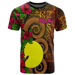 Palau Polynesian T-Shirt - Hibiscus Vintage - BN12