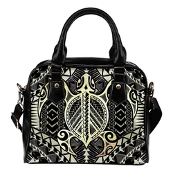 Polynesian Turtle Shoulder Handbag (White) A6