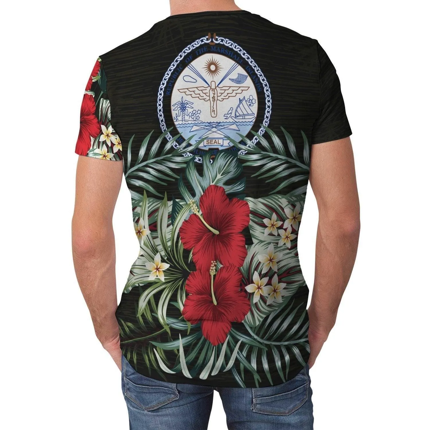 Marshall Islands T shirt Hibiscus (Men/Women)