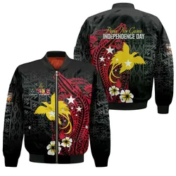 Papua New Guinea Independence Bomber Jacket PNG Kumuls - Tribal Crocodile LT7