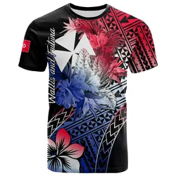 Wallis and Futuna T Shirt Hibiscus  LT6