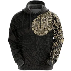 Turtle Tattoo Hoodie Polynesian Style A7