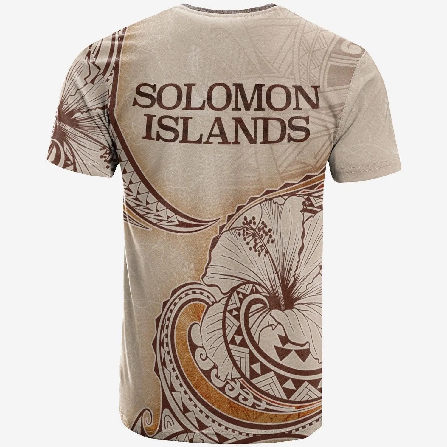 Solomon Islands T shirt - Hibiscus Flowers Vintage Style