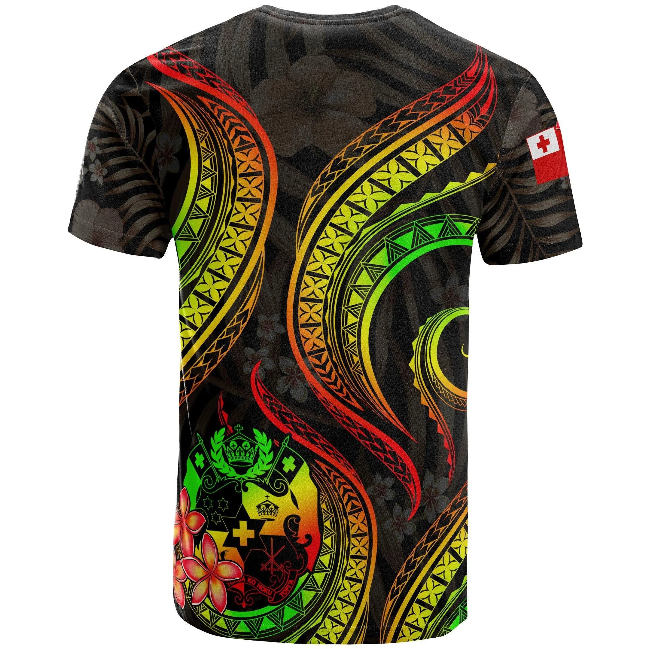 Alohawaii T-Shirt - Tee Tonga Polynesian - Reggae Plumeria - BN11