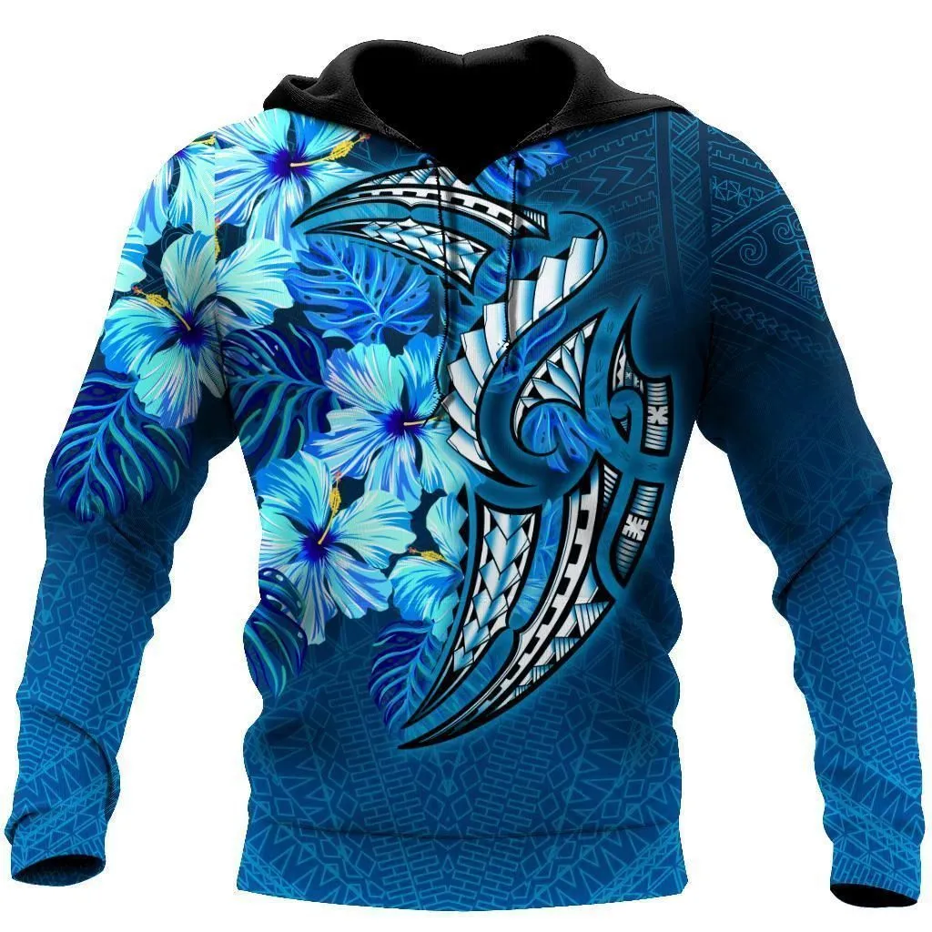 Amazing Polynesian Hibiscus Hoodie Bt10